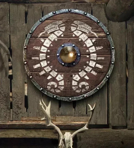 Viking wooden shield - wooden, larp