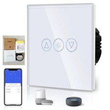 BSEED Smart Life Dimmer Light Switch, Alexa APP 1 Gang 1 Way WiFi Neutral, White