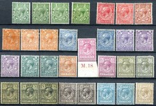 (171) 30 VERY GOOD GV 1912 ISSUE TO 1/- MOUNTED MINT SOME SHADES SG351 - SG396