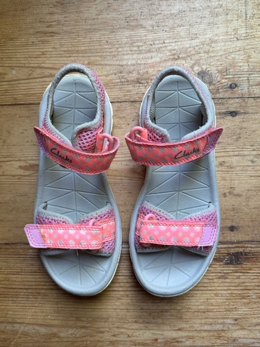 Clarks girls pink mesh sport - pink,