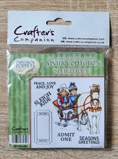 Crafter's Companion Paintbox Poppets Winter Collection - Sleigh Ride' Stamp Set