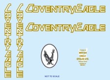 Coventry Eagle Bicycle Decals