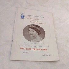 Haltemprice Urban District 1953 Coronation Programme Queen Elizabeth II HULL 
