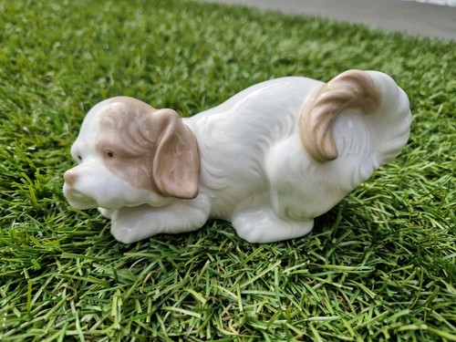 Lladro nao playful puppy - nao, 'playful