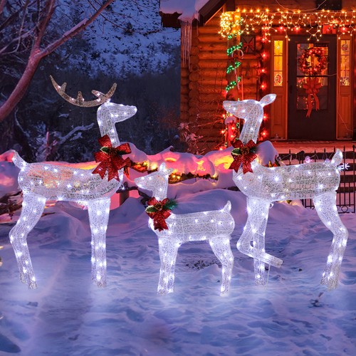 Christmas lighted reindeer - lighted,