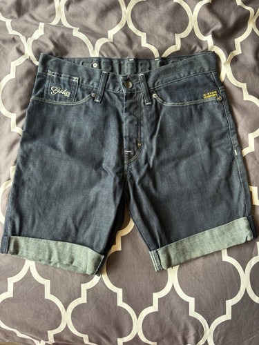 Star raw denim shorts - g-, size