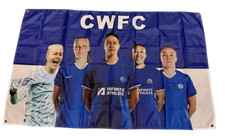 CHELSEA WOMANS FLAG 5X3FT FREE