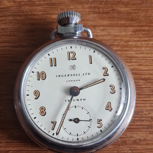 Vintage metal ingersoll - metal, pocket