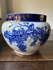 Royal Semi-Porcelain Jardinière Planter – Wedgwood & Co Lilac Pattern 1891–1910