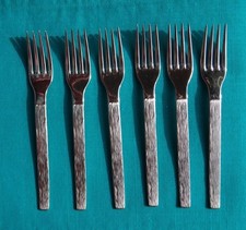 Mid Century Viners ‘SABLE’ Dinner Forks x 6 Gerald Benney