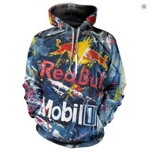 2025 New Red Bull Hoodie Fashion Red Bull 3D Printed Men's S-6XL