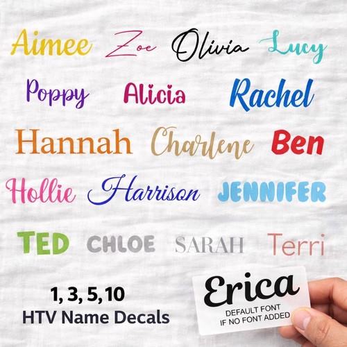 Htv iron name label - iron-on,