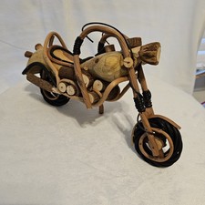 Handcrafted Wooden Motorcycle