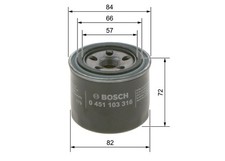 0 451 103 316 BOSCH Oil Filter for ,BEDFORD,BYD,CHRYSLER,DODGE,FORD,FORD ASIA &