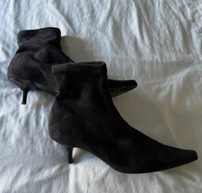 Boden Kitten Heel Ankle Boots, Black, UK size 6.5/EU40, Good Condition