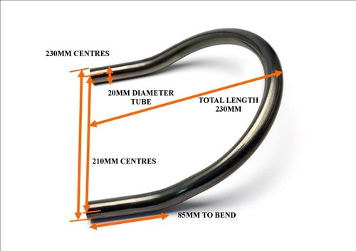 Seat frame hoop - hoop, upswept