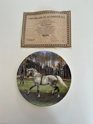Noble horse plate hanoverian - horse,