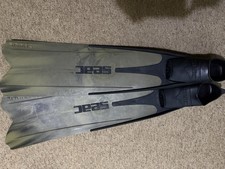 SEAC Shout Camo Long Fins Spear Fishing or Free/scuba Diving UK 5.5/6.5