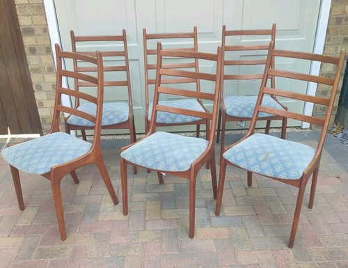 Mid century danish set 6 - mid, of