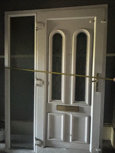 Upvc door with - with, side