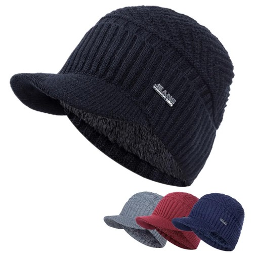 Mens peaked knit winter - peaked,