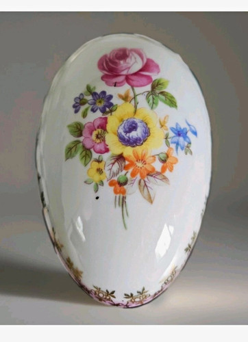 Vintage dresden china egg - vintage, pm