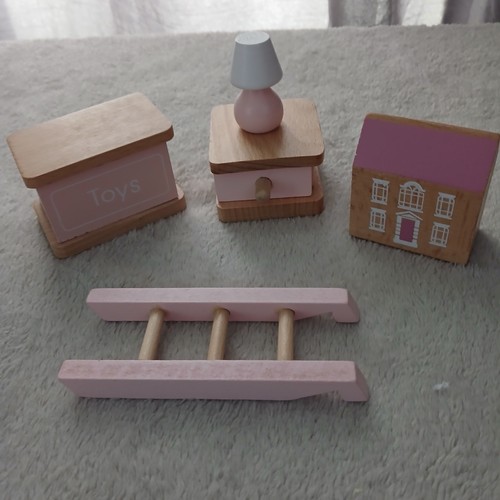 Wooden dolls house - wooden,