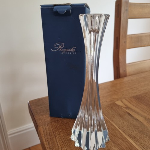 Rogaska crystal candlestick - rogaska,