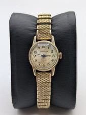 Sekonda Manual Wristwatch Watch USSR Movement 17 Jewels Flex Strap 21.4mm