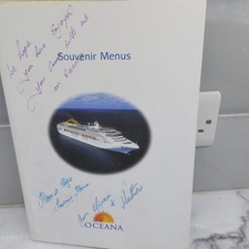 Ship OCEANA, Souvenir Menus x