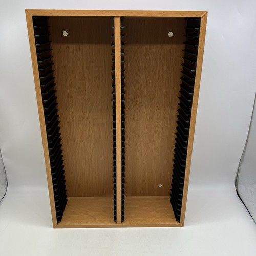 Wooden double storage rack - wooden, cd