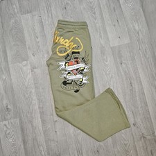 Ed Hardy Khaki Green Jogger Sweatpants Size L – New Tattoo Graphic Y2K Streetwea