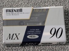 Maxell MX 90 Minutes Metal Type IV Blank Audio Cassette Tape NEW SEALED