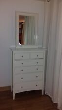 M&S Hastings Tall 6 Drawer Chest Of Drawers Soft White Cream Ivory