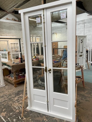 Hardwood french doors with - hardwood,