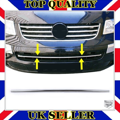 Chrome front grill bumper - front, trim