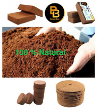 COCO COIR BRICKS FIBRE MULCH MAT NATURAL ORGANIC COCO COIR COIN  ECO FRIENDLY