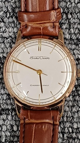 Hand wound wristwatch seiko - wristwatch,