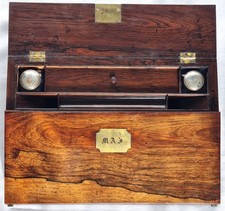 ANTIQUE ROSEWOOD WRITING SLOPE