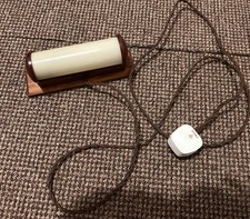 Art Deco Bakelite and Glass Wall Lamp Czechoslovakia 1930s Vintage - LED Bulb