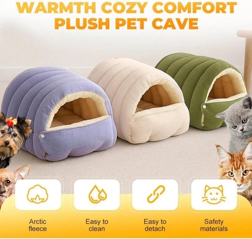 Winter warm cat puppy - cat, nest
