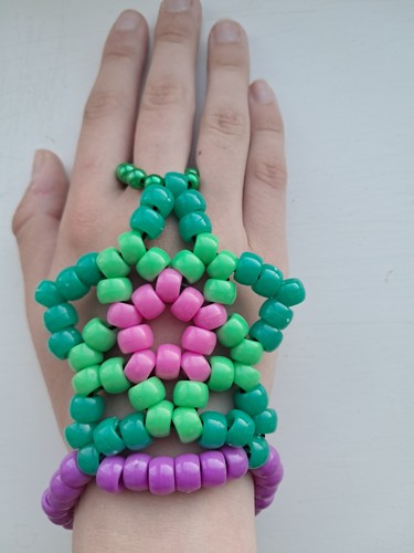 Handmade kandi star gauntlet - handmade,