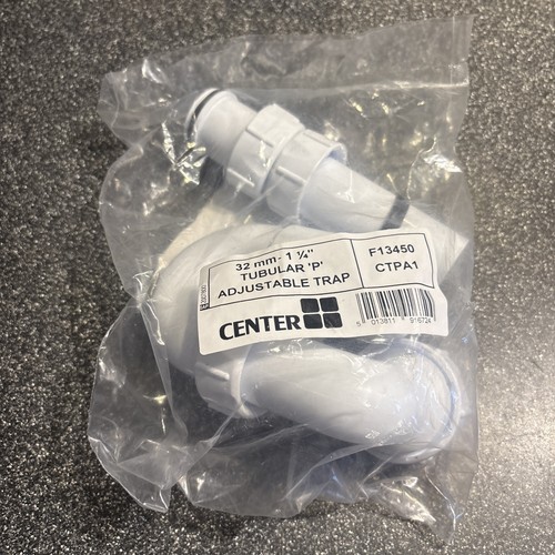 Center 32mm tubular p trap - 32mm, 'p'trap