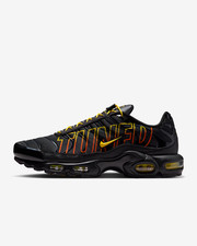 Nike Air Max Plus Men's Shoes in Black and Safety Orange