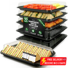 Platter Serving Trays, Catering Trays & Lids Parties, Buffets Reusable S / M / L