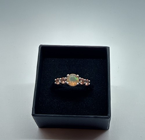 Sterling silver ethiopian opal - silver,