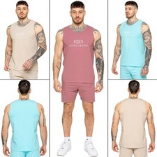 Mens Enzo Vests Cotton Stretch