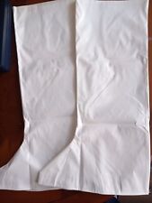 White Pvc Faux Leather  70s