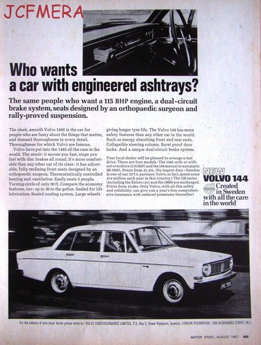 Vintage 1967 volvo 144 - vintage, '144'