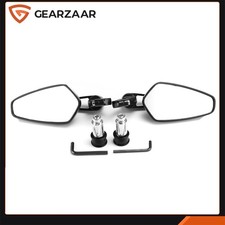 MOTORCYCLE END SIDE MIRRORS Motorbike 7/8'' Universal Rear View Cafe Racer NEW